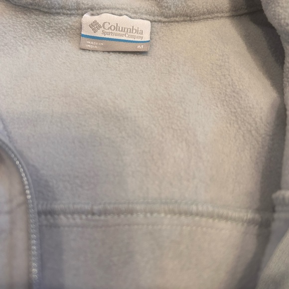 Woman's Benton Springs Columbia Soft light blue fleece  zip up Jacket - Picture 4 of 5